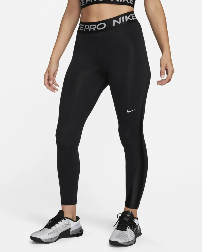 Women Nike All Clothing Pro Blackmetallic Silver