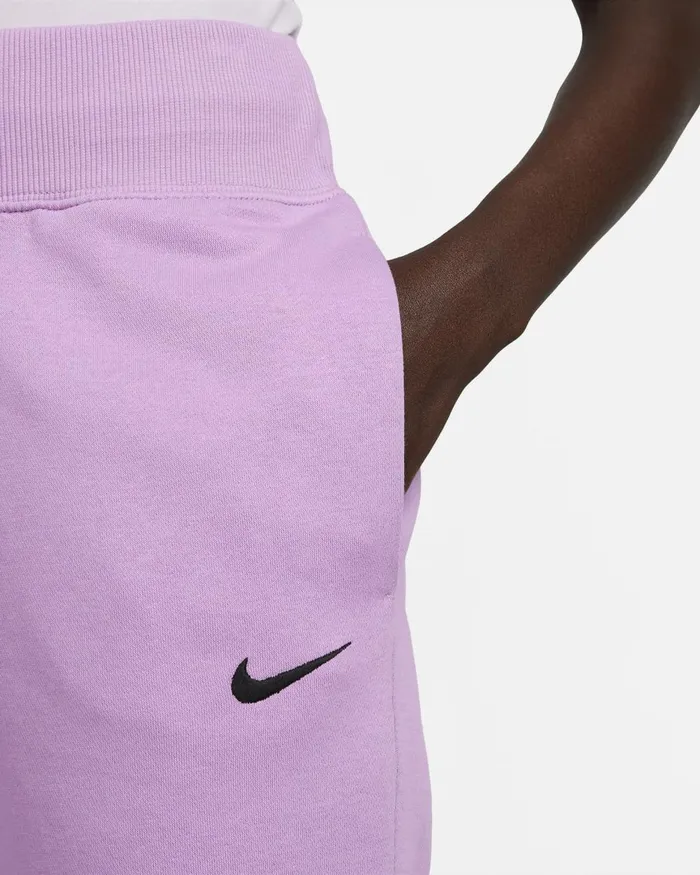 Women Nike All Clothing Sportswear Phoenix Fleece Rush Fuchsiablack