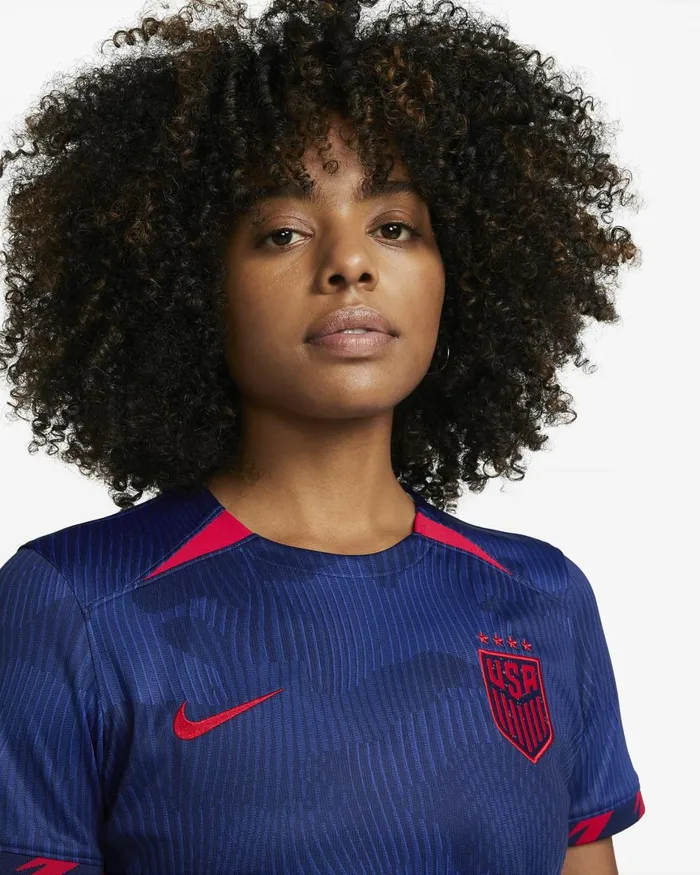 Women Nike All Clothing USWNT 4Star 2023 Stadium Away Royalloyal Bluespeed Redspeed Red