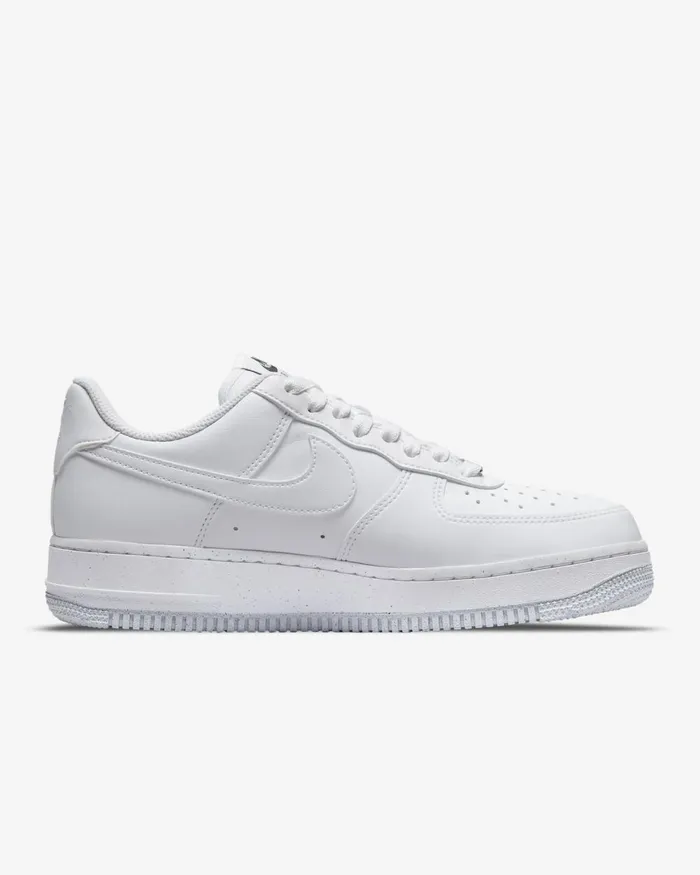 Women Nike All Shoes Air Force 1 03907 Next Nature Whiteblackmetallic Silverwhite
