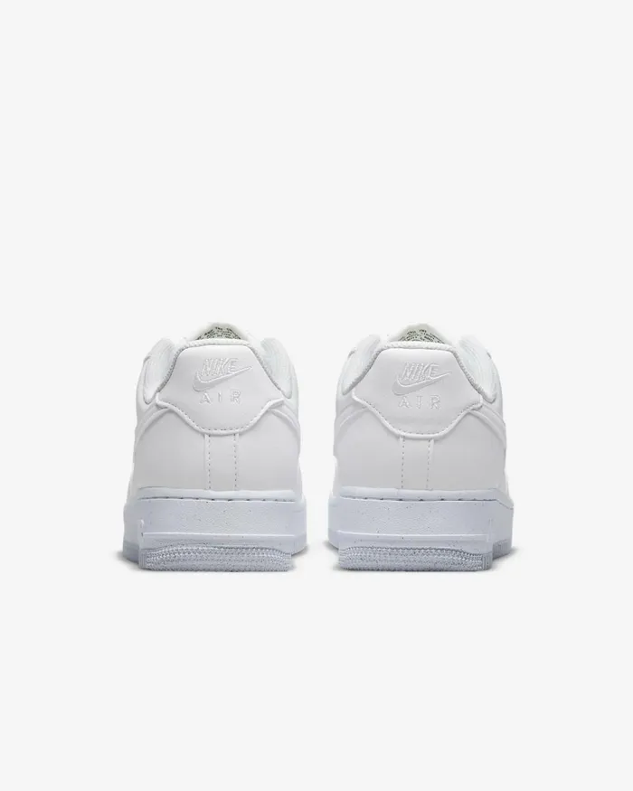 Women Nike All Shoes Air Force 1 03907 Next Nature Whiteblackmetallic Silverwhite