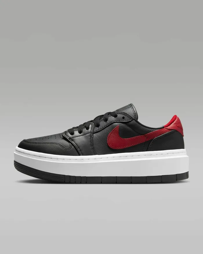 Women Nike All Shoes Air Jordan 1 Elevate Low Blackwhitegym Red