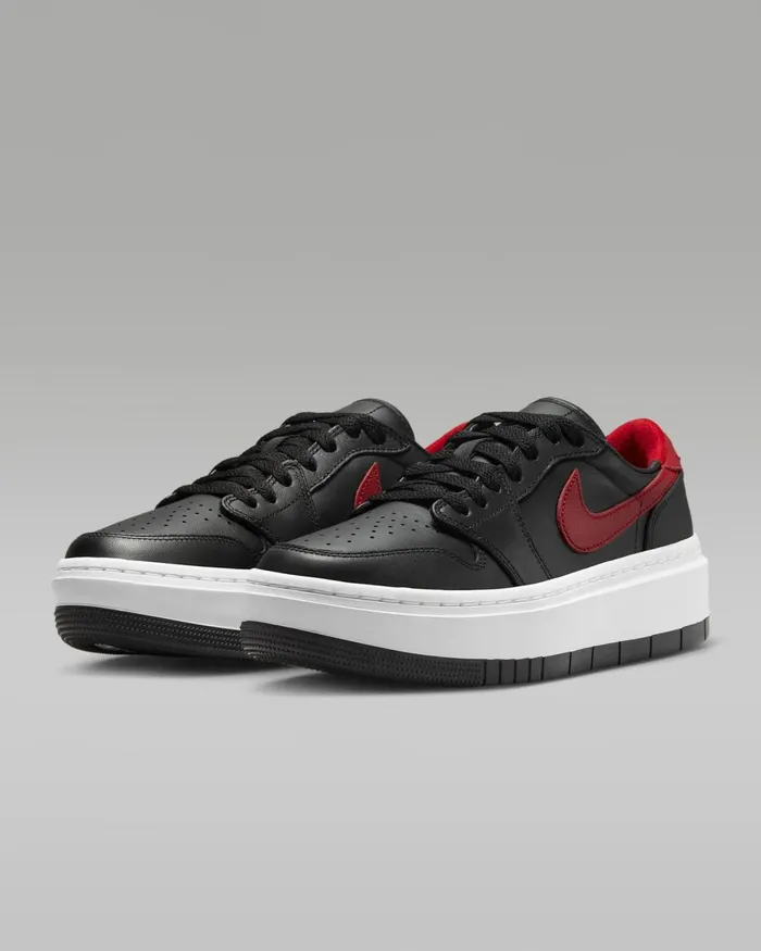 Women Nike All Shoes Air Jordan 1 Elevate Low Blackwhitegym Red