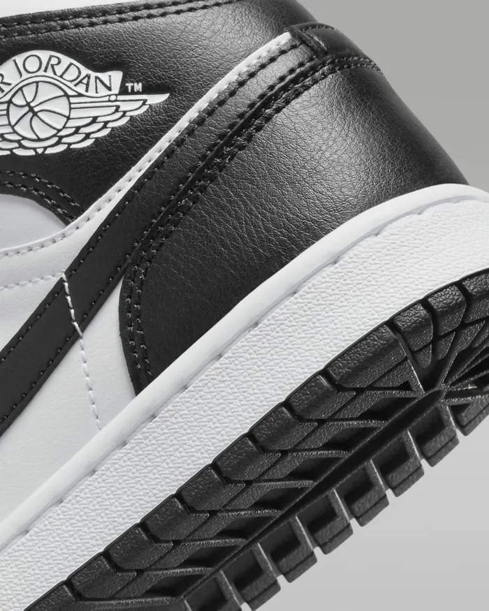 Women Nike All Shoes Air Jordan 1 Mid Whitewhiteblack