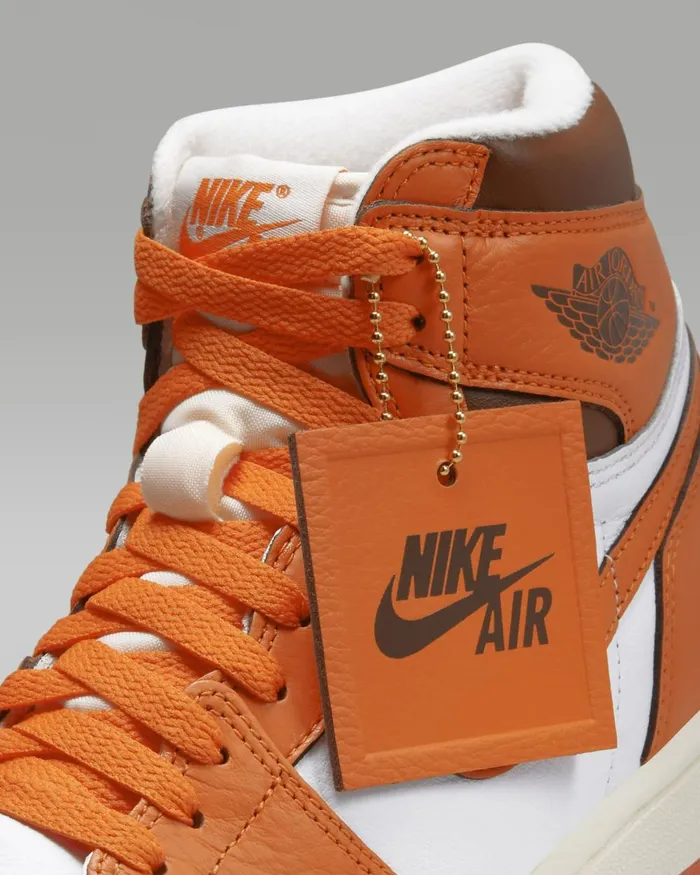 Women Nike All Shoes Air Jordan 1 Retro High OG Whitebrownsailstarfish