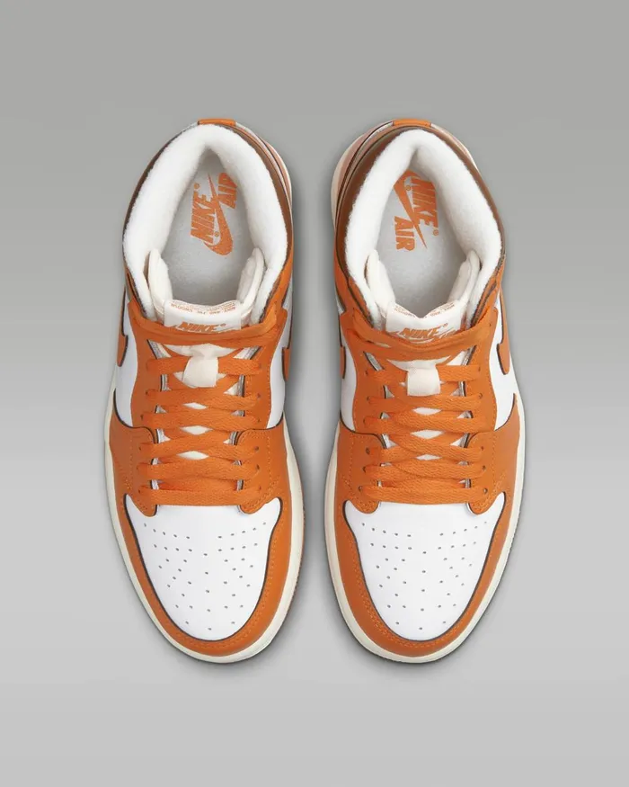 Women Nike All Shoes Air Jordan 1 Retro High OG Whitebrownsailstarfish