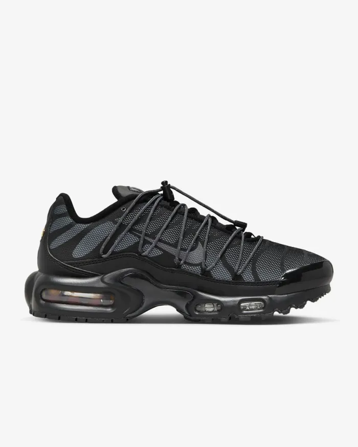 Women Nike All Shoes Air Max Plus Blacksalsa Redmetallic Platinumdark Grey