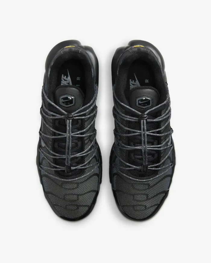 Women Nike All Shoes Air Max Plus Blacksalsa Redmetallic Platinumdark Grey