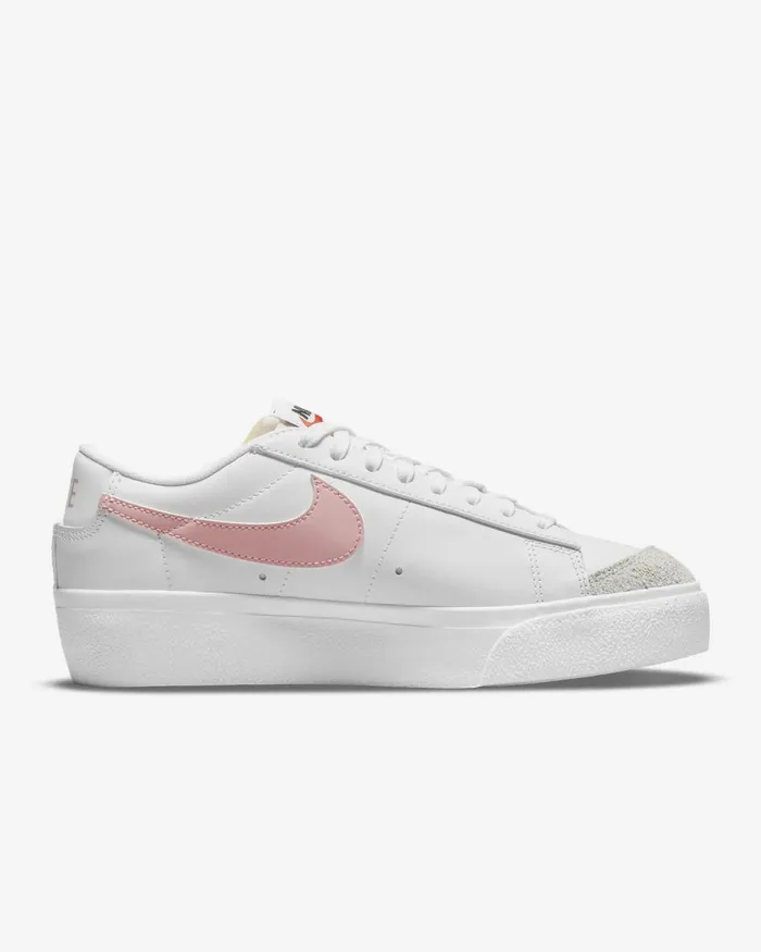 Women Nike All Shoes Blazer Low Platform Whitesummit Whiteblackpink Glaze