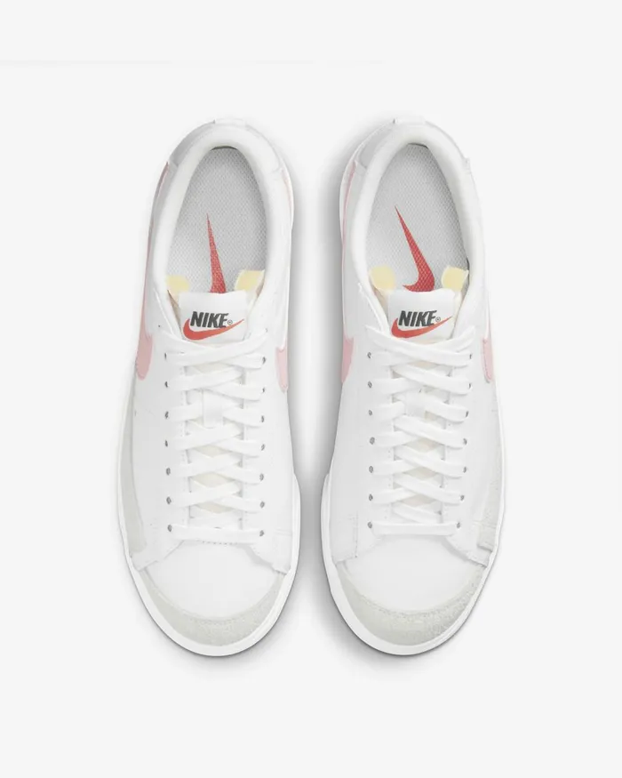 Women Nike All Shoes Blazer Low Platform Whitesummit Whiteblackpink Glaze