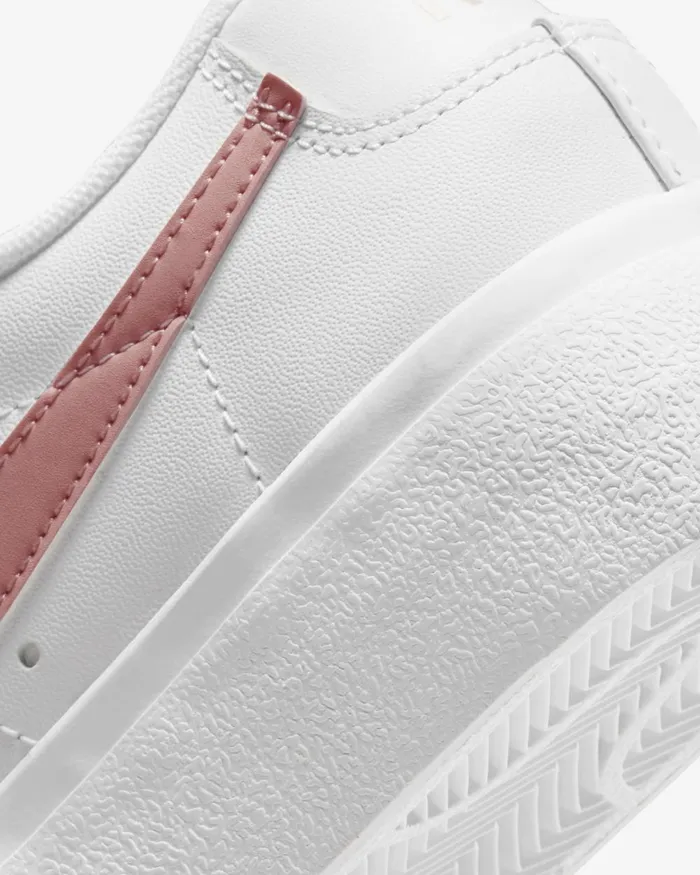 Women Nike All Shoes Blazer Low Platform Whitesummit Whiteblackpink Glaze