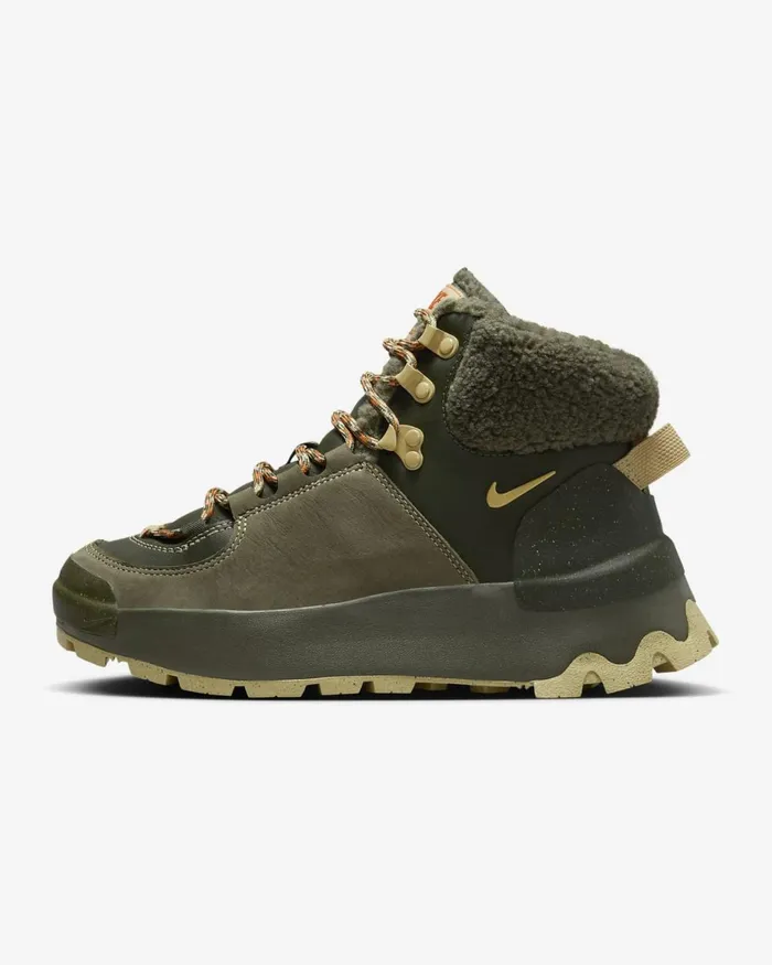 Women Nike All Shoes City Classic Premium Cargo Khakimedium Olivecampfire Orangesesame