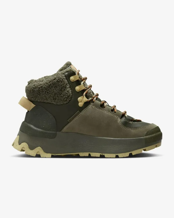 Women Nike All Shoes City Classic Premium Cargo Khakimedium Olivecampfire Orangesesame