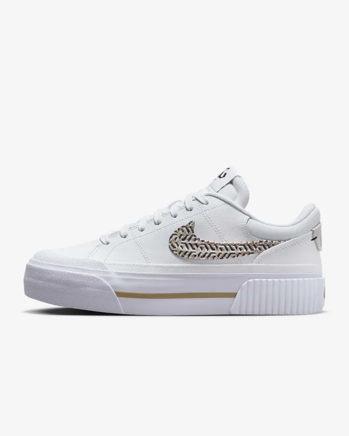 Women Nike All Shoes Court Legacy Lift X United Whiteblacksummit Whitehemp