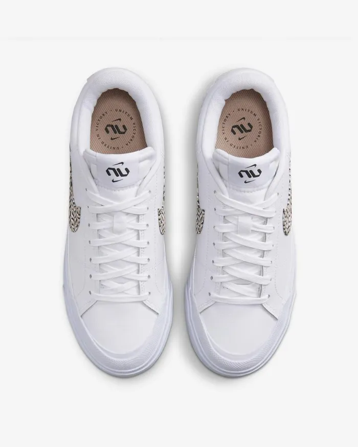 Women Nike All Shoes Court Legacy Lift X United Whiteblacksummit Whitehemp