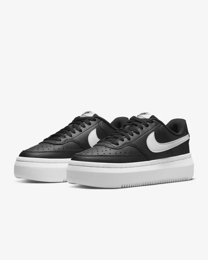 Women Nike All Shoes Court Vision Alta Blackwhite