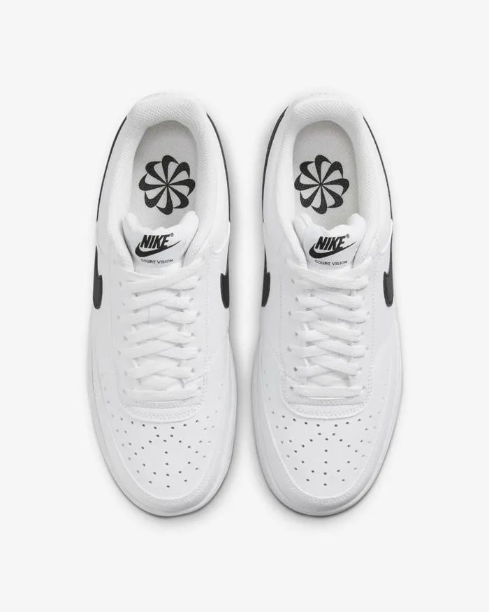 Women Nike All Shoes Court Vision Low Next Nature Whitewhiteblack