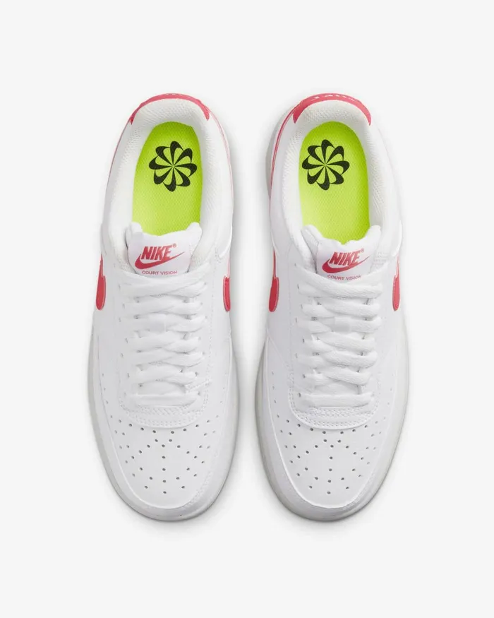 Women Nike All Shoes Court Vision Low Whitevoltblacksea Coral