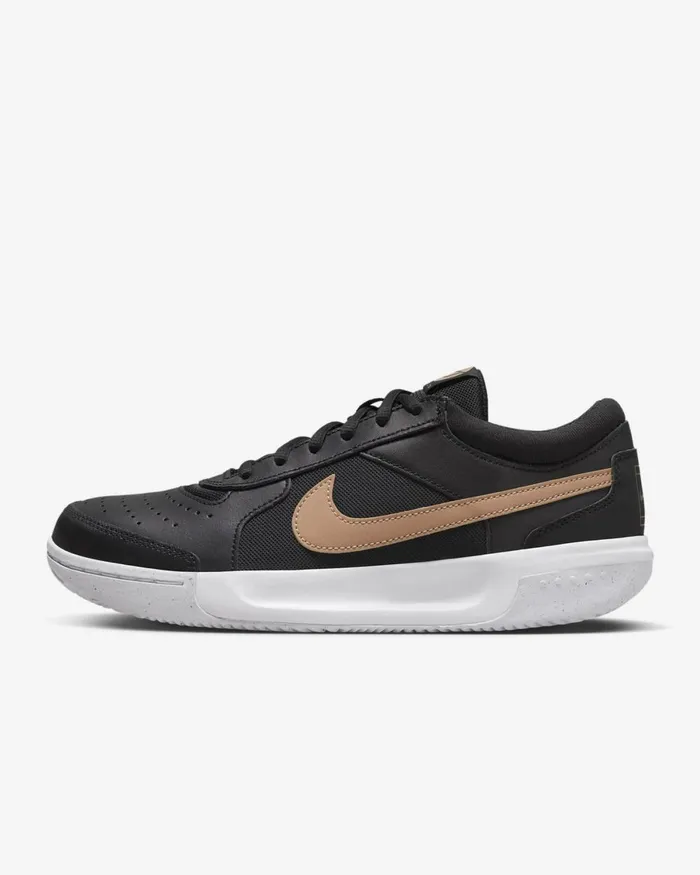 Women Nike All Shoes NikeCourt Air Zoom Lite 3 Blackwhitemetallic Red Bronze