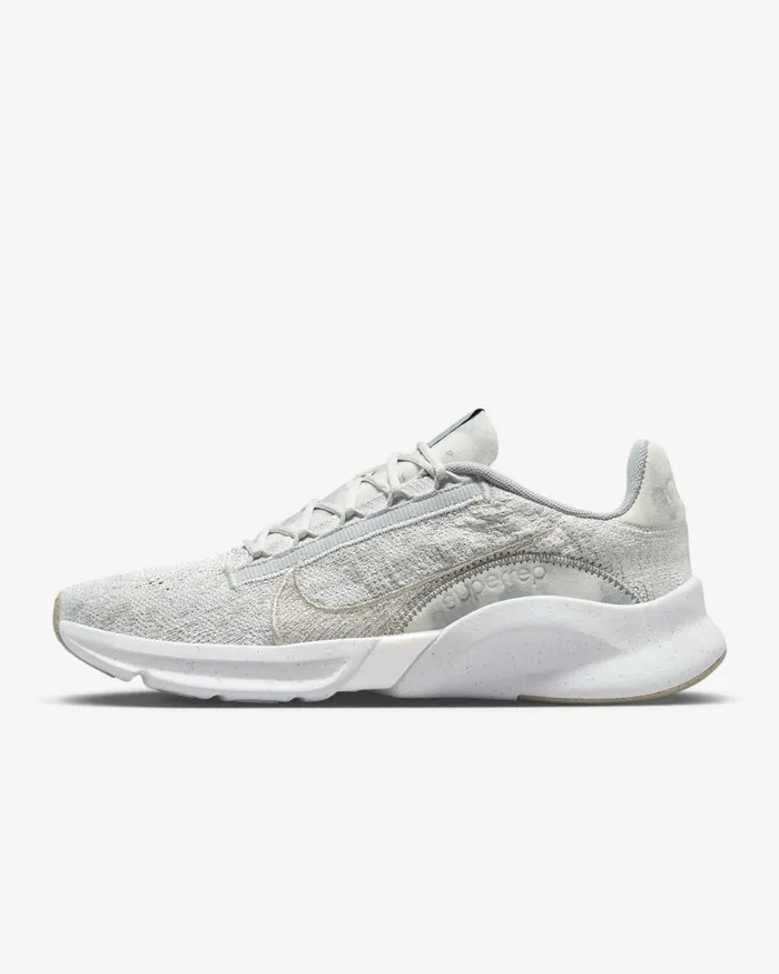 Women Nike All Shoes SuperRep Go 3 Next Nature Flyknit Premium Platinum Tintlight Silverlight Smoke Greywhite