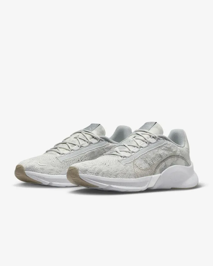 Women Nike All Shoes SuperRep Go 3 Next Nature Flyknit Premium Platinum Tintlight Silverlight Smoke Greywhite