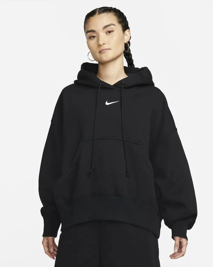 Women Nike Hoodies And Sweatshirts Sportswear Phoenix Fleece Blacksail