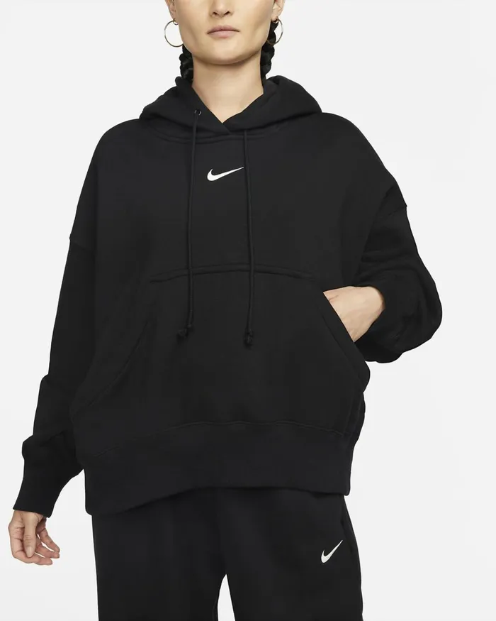Women Nike Hoodies And Sweatshirts Sportswear Phoenix Fleece Blacksail