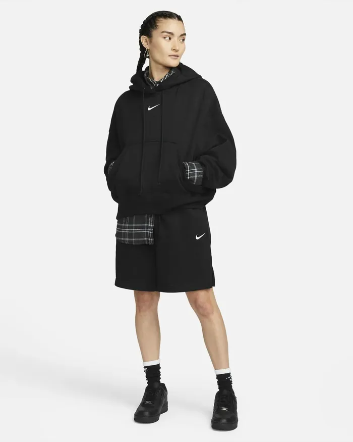 Women Nike Hoodies And Sweatshirts Sportswear Phoenix Fleece Blacksail