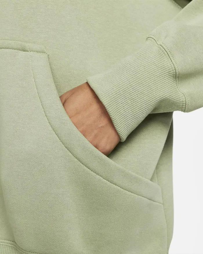 Women Nike Hoodies And Sweatshirts Sportswear Phoenix Fleece Oil Greenblack