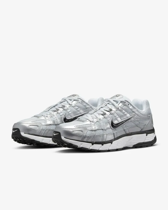 Women Nike Lifestyle P6000 Whitemetallic Silverpure Platinumblack