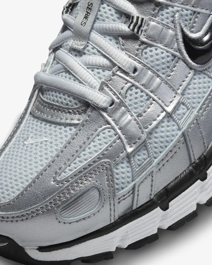 Women Nike Lifestyle P6000 Whitemetallic Silverpure Platinumblack