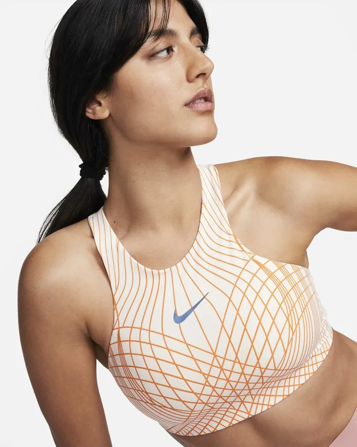 Women Nike Sports Bras Swoosh Guava Iceburgundy Crush