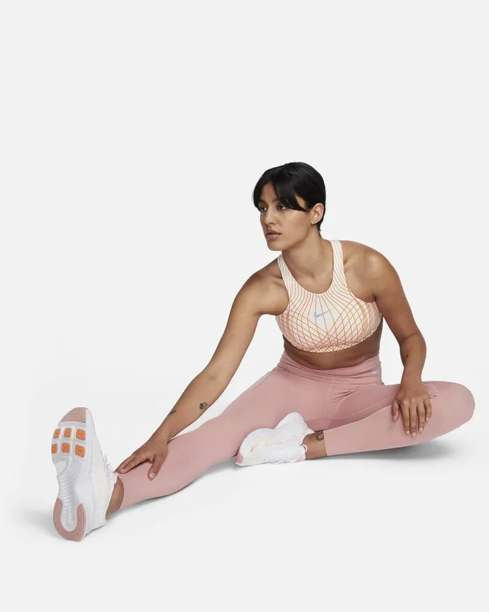 Women Nike Sports Bras Swoosh Guava Iceburgundy Crush