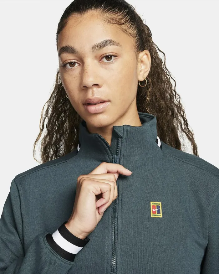 Women Nike Tennis NikeCourt DriFIT Heritage Deep Jungledeep Jungle