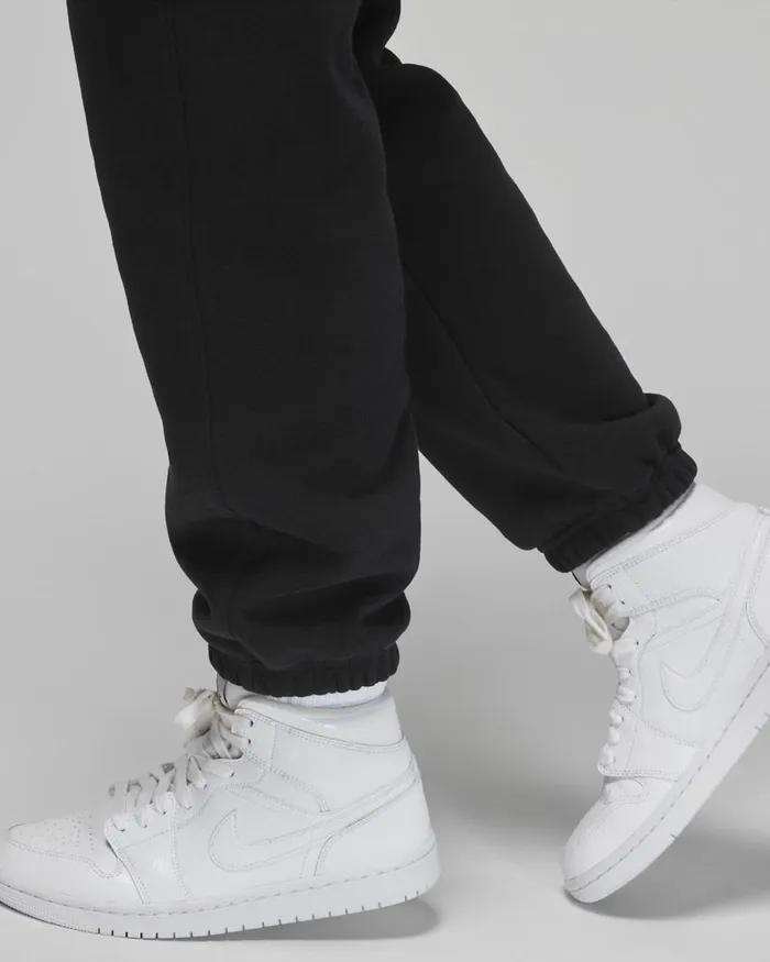 Women Nike Trousers Jordan Brooklyn Fleece Blackwhite