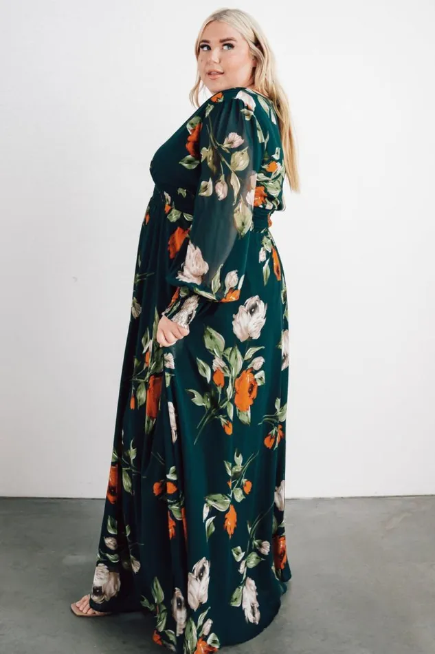 Women Olivia Maxi Dress Deep Topaz Floral Baltic Born The Guest Edit Women Olivia Maxi Dress Deep Topaz Floral Baltic Born The Guest Edit