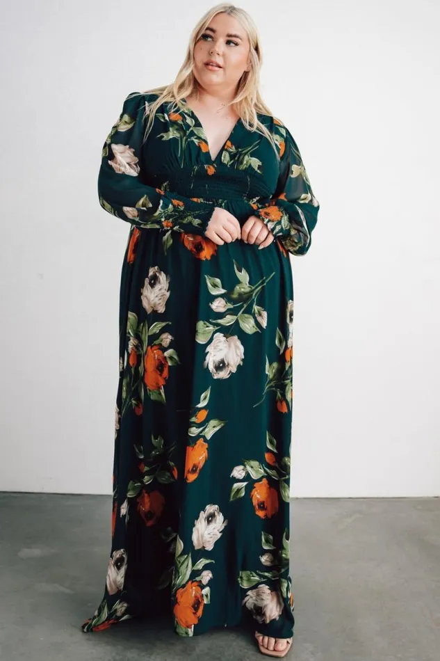 Women Olivia Maxi Dress Deep Topaz Floral Baltic Born The Guest Edit Women Olivia Maxi Dress Deep Topaz Floral Baltic Born The Guest Edit
