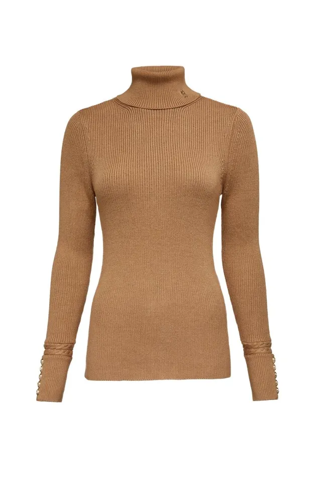 Women Painswick Roll Neck Caramel Holland Cooper Knitwear Women Painswick Roll Neck Caramel Holland Cooper Knitwear