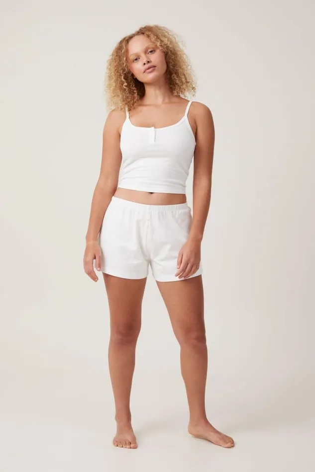 Women Pajamas Cotton On Peached Jersey Short Coconut Milk