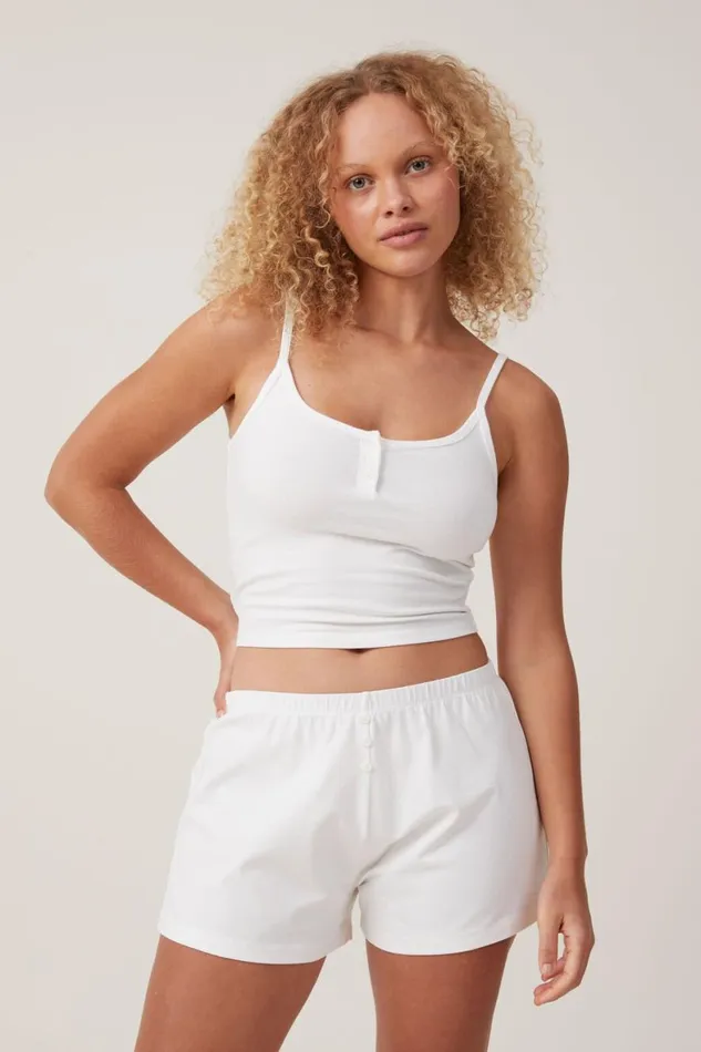 Women Pajamas Cotton On Peached Jersey Short Coconut Milk