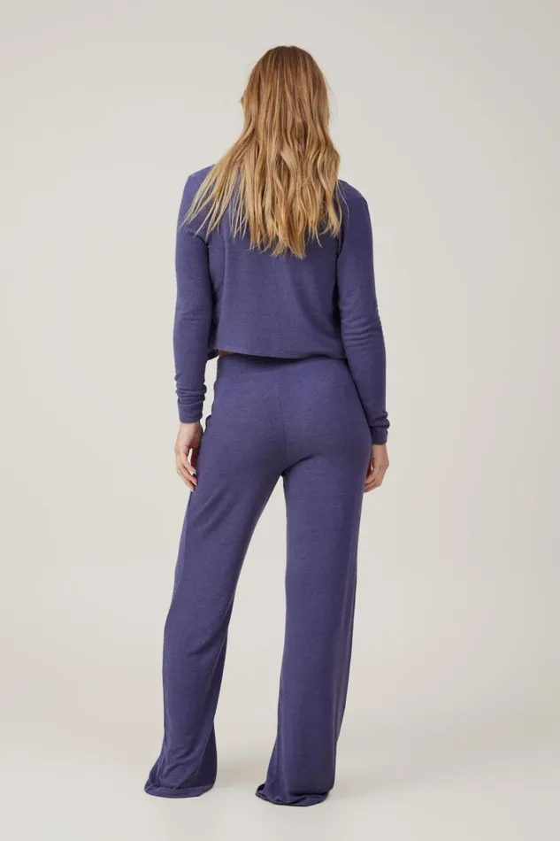 Women Pajamas Cotton On Super Soft V Front Pant Midnight Rain