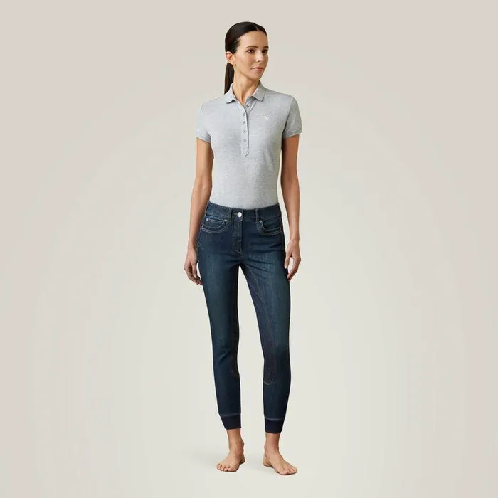 Women Pants and Shorts Ariat Halo Denim Full Seat Breech Marine Women Pants and Shorts Ariat Halo Denim Full Seat Breech Marine