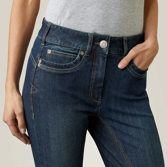 Women Pants and Shorts Ariat Halo Denim Full Seat Breech Marine Women Pants and Shorts Ariat Halo Denim Full Seat Breech Marine