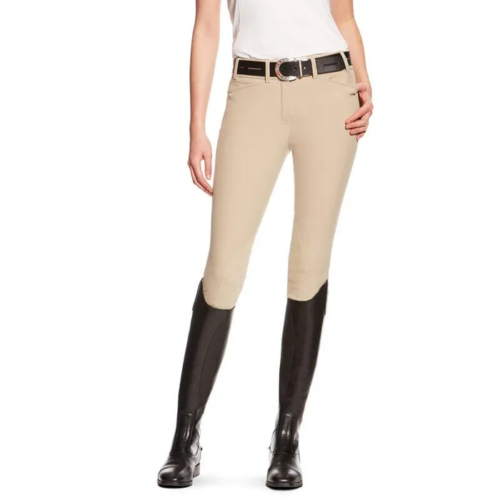 Women Pants and Shorts Ariat Heritage Elite Knee Patch Breech Tan