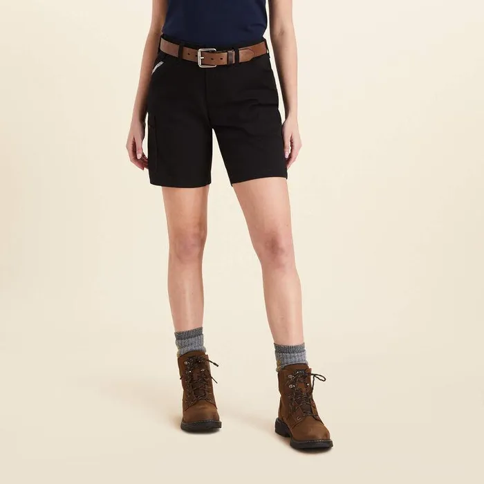 Women Pants and Shorts Ariat Rebar DuraStretch Made Tough Short Black