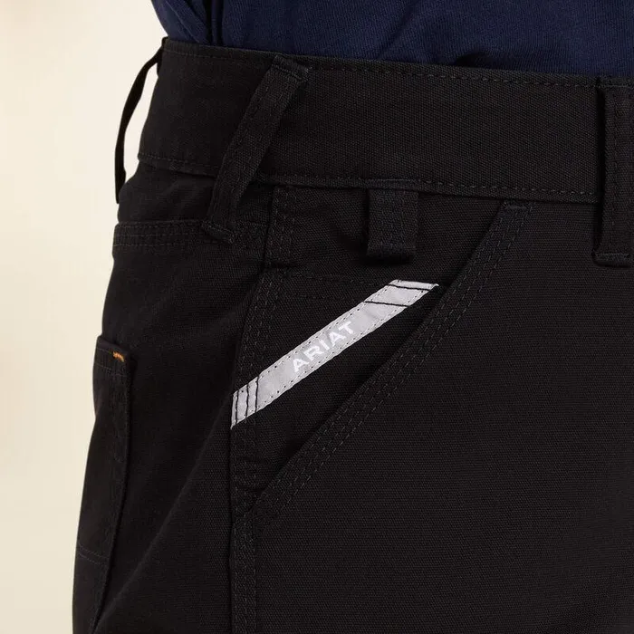 Women Pants and Shorts Ariat Rebar DuraStretch Made Tough Short Black Women Pants and Shorts Ariat Rebar DuraStretch Made Tough Short Black