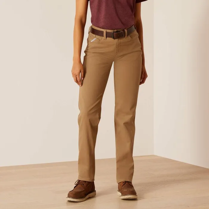 Women Pants and Shorts Ariat Rebar PR Made Tough Straight Pant Field Khaki