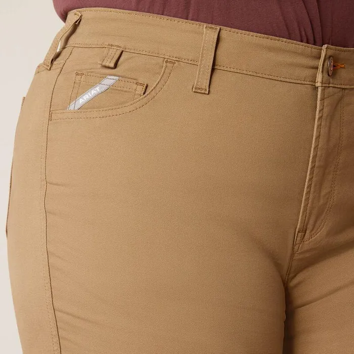 Women Pants and Shorts Ariat Rebar PR Made Tough Straight Pant Field Khaki Women Pants and Shorts Ariat Rebar PR Made Tough Straight Pant Field Khaki