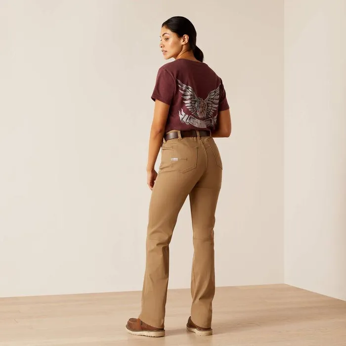 Women Pants and Shorts Ariat Rebar PR Made Tough Straight Pant Field Khaki Women Pants and Shorts Ariat Rebar PR Made Tough Straight Pant Field Khaki
