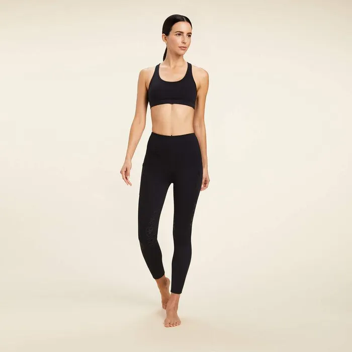 Women Pants and Shorts Ariat Venture Thermal Half Grip Tight Black Women Pants and Shorts Ariat Venture Thermal Half Grip Tight Black